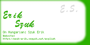 erik szuk business card